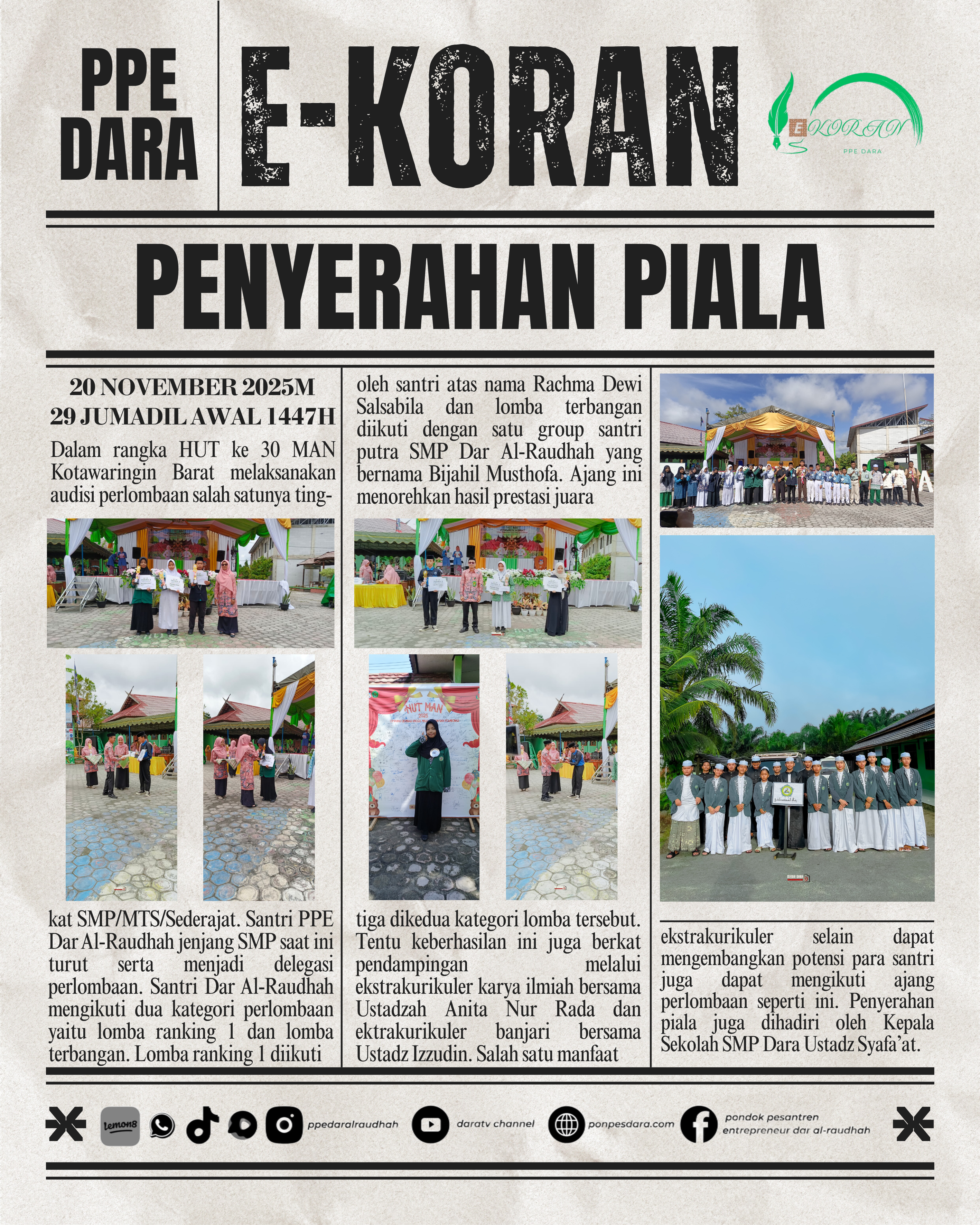 Smp Dar Al-Raudhah Juara